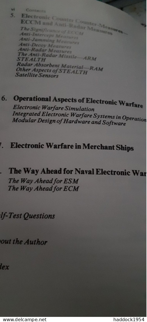 Naval Electronic Warfare DR D G KIELY Brassey's Defence Publishing 1988 - Ejército Británico