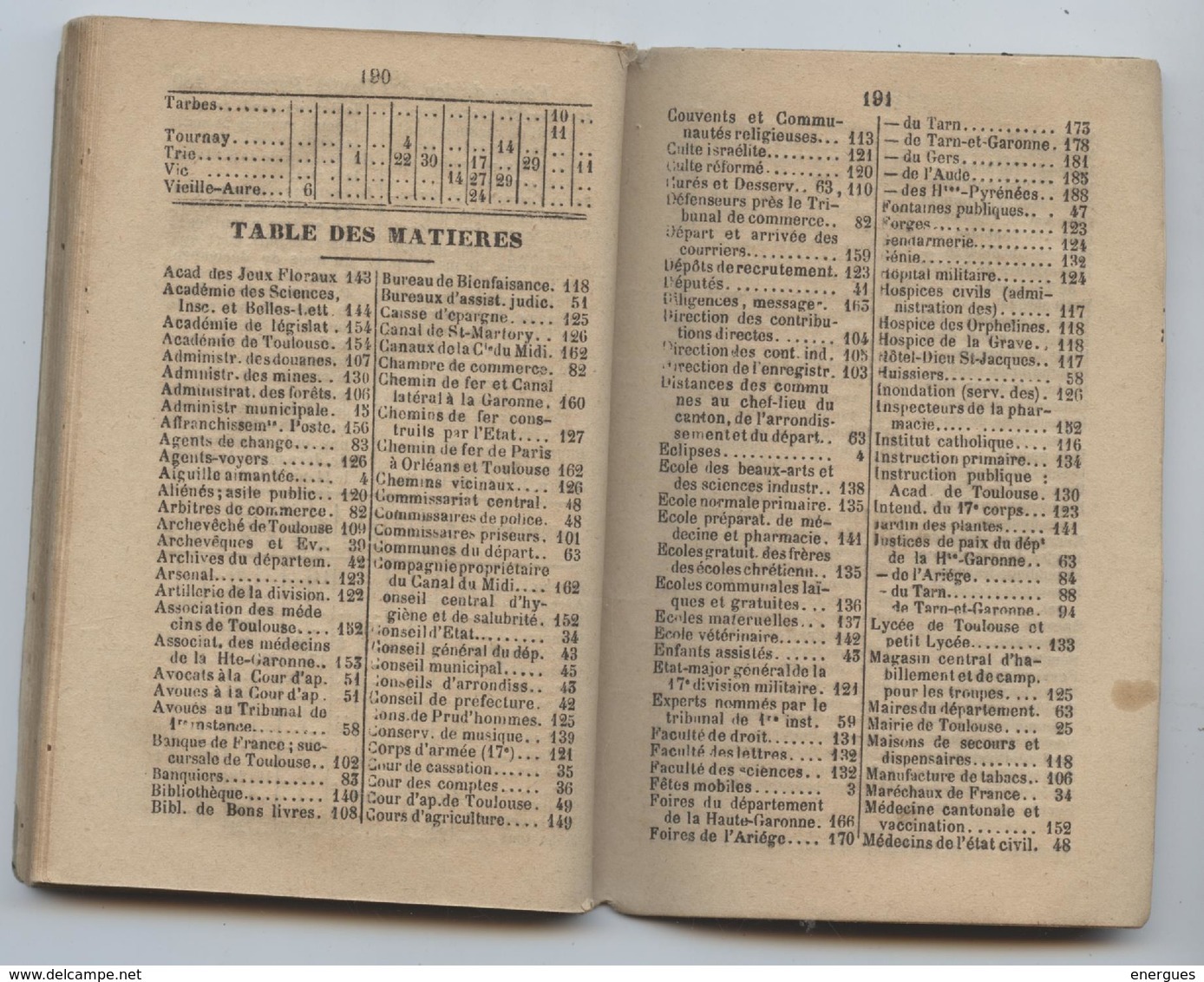 Calendrier De Toulouse,1884, Administratif,judiciaire, Commercial, Culturel Aude, Ariège,Gers, Tarn, Tarn Et Gne,192  P - Tamaño Pequeño : ...-1900