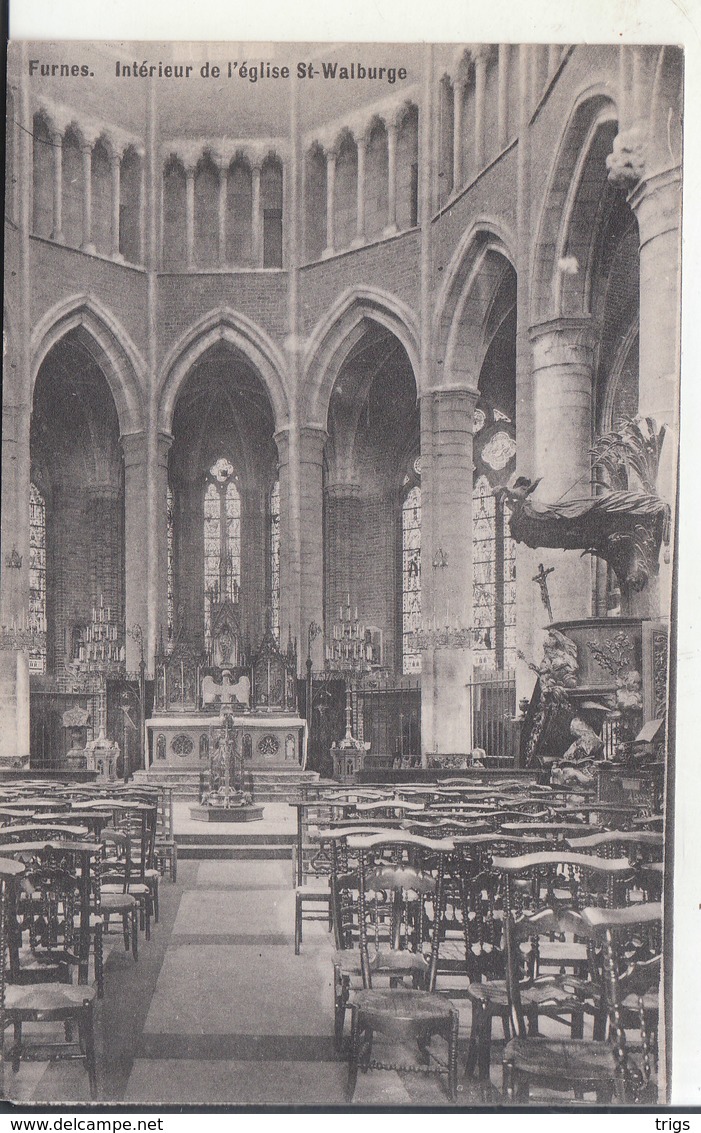 Furnes - Intérieur De L'Église St. Walburge - Veurne