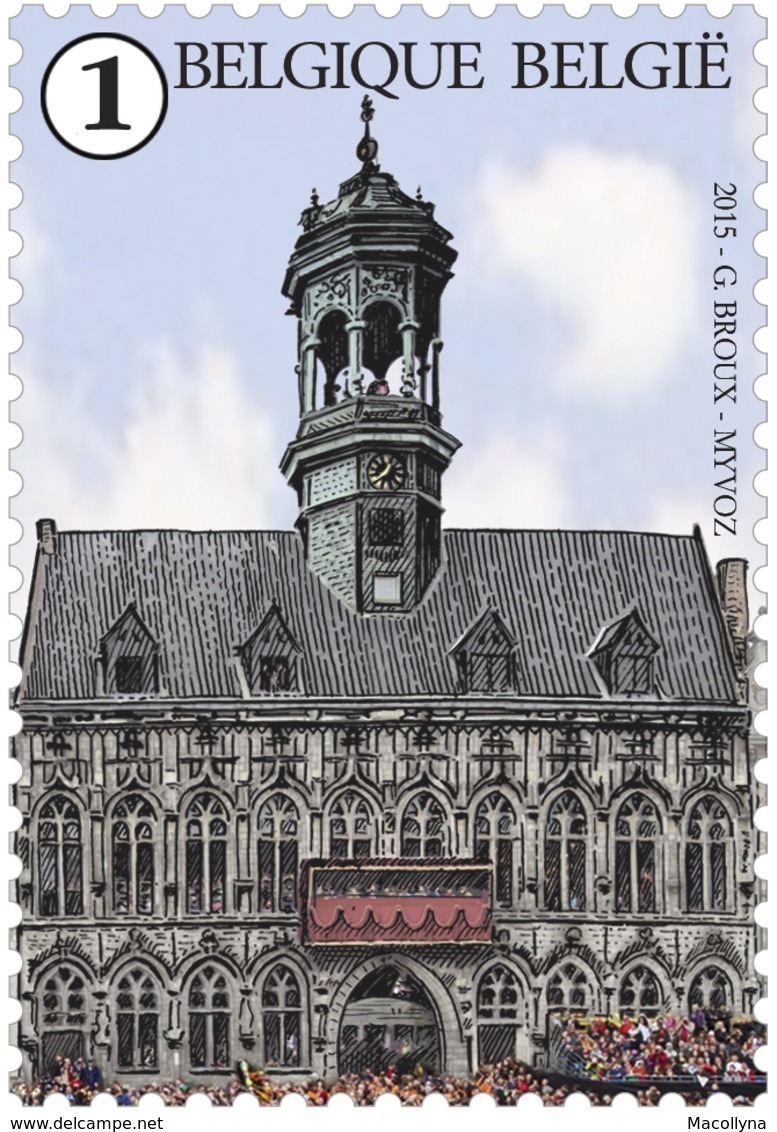 Blok 228** De Grote Markt Van Bergen & Doudou 4527/31** La Grand Place De Mons Et Doudou - 1961-2001