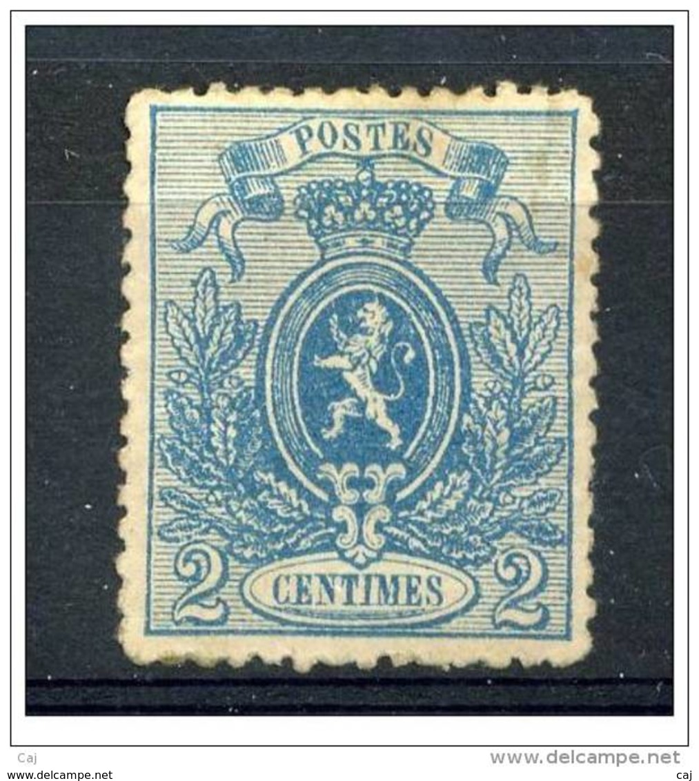 Belgique  :  Yv  24   *   Dent 14 1/2 X 14  ,   N2 - 1866-1867 Coat Of Arms