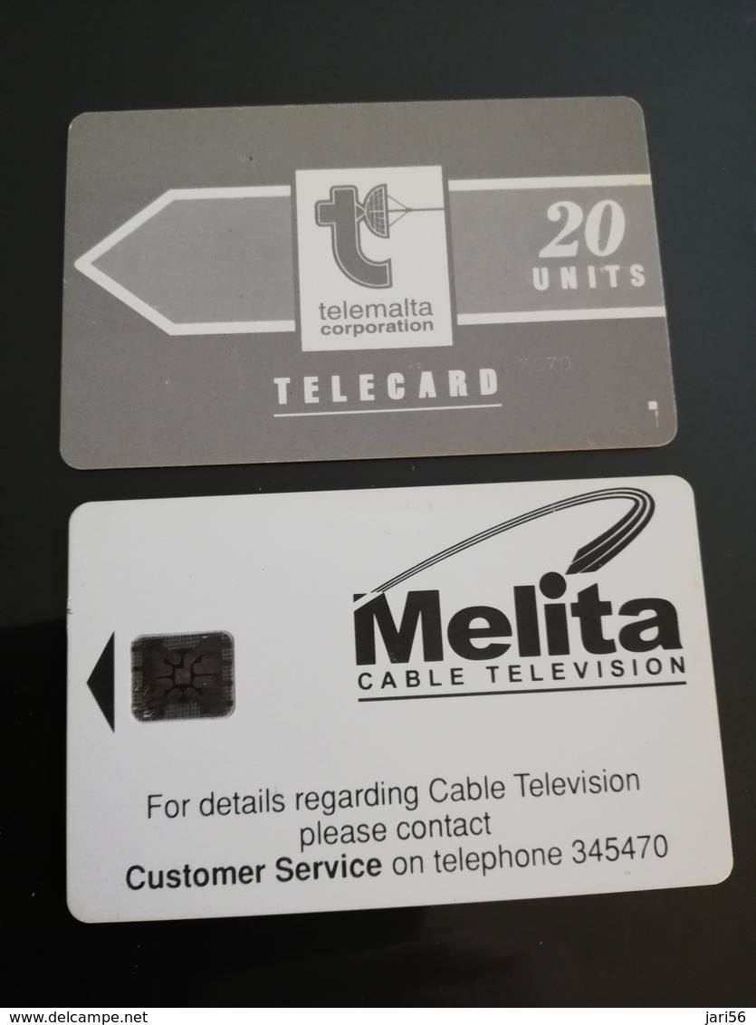 MALTA Phonecard 20 UNITS MELITA ADVERTISING  ** 014 ** - Malte