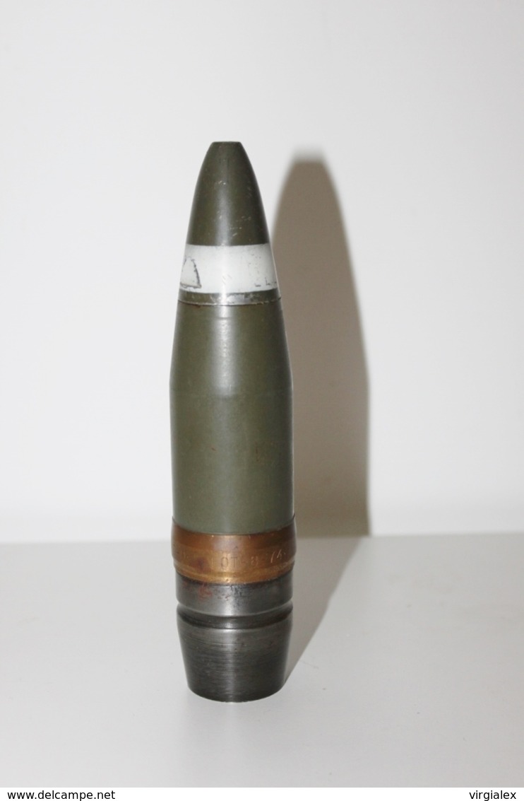 Fusée / Ogive De Munition 40mm INERTE N°1 - Militaria / Arme / Artillerie / Obus / Explosif / Projectile / Militaire - Armas De Colección