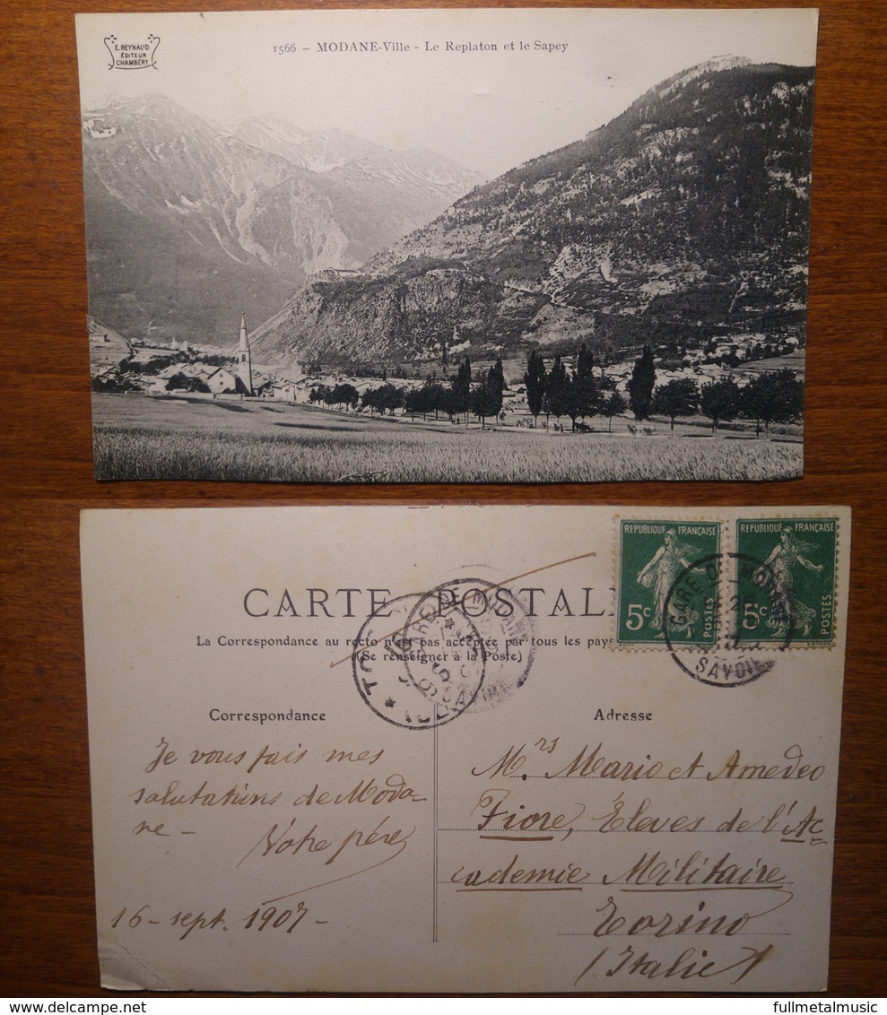 Modane Ville Le Replaton Et La Sapey - 1566  Viaggiata 1907 Anni '900 Reynaud  Francia France (A) - Modane