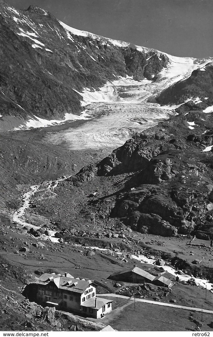 STEINGELETSCHER → Hotel Oberhalb Gadmen, Fotokarte Ca.1950 - Gadmen 