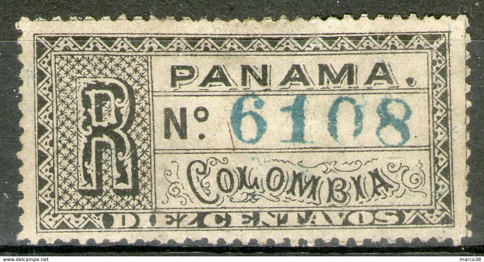 PANAMA:  Dépt. De La Colombie: Timbres Pour Lettres Chargées N°1 *       - Cote 25€ - - Panama