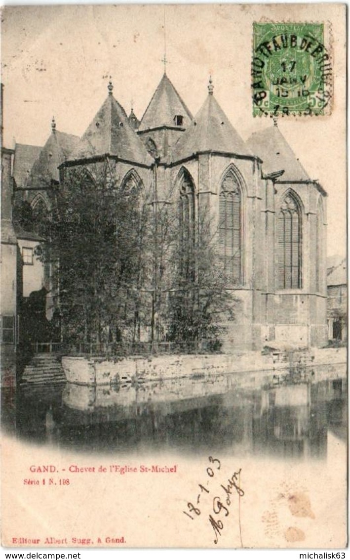 31rt 529 CPA - GAND - CHEVET DE L'EGLISE SAINT MICHEL - Gent