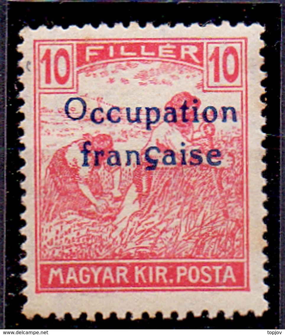 HUNGARY - MAGYARORSZ.  -  FRANCE  OCCUPATE  ARAD  ERROR OVPT. KIR.POST - **MNH - 1919 - Cert.sign - Debreczen