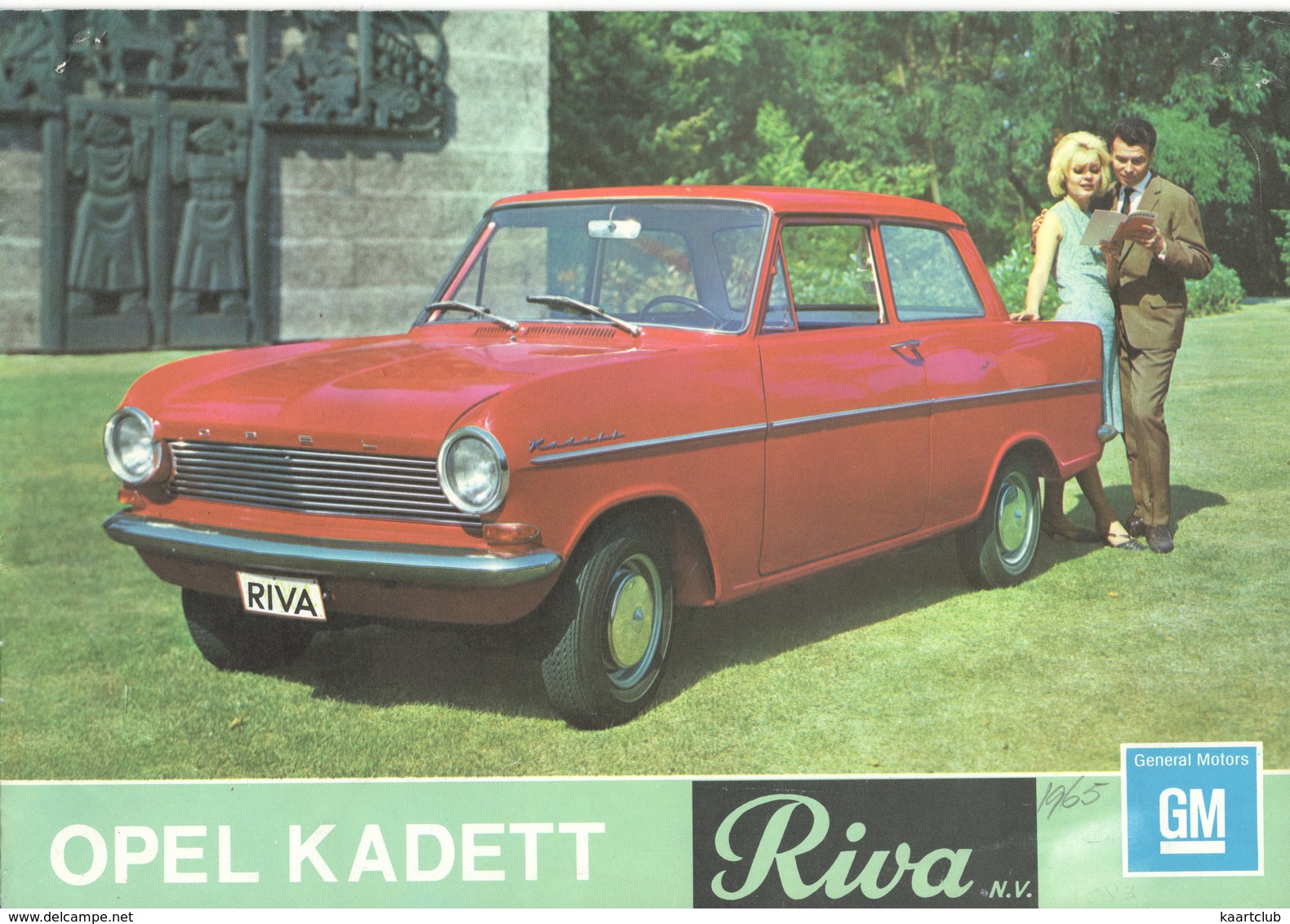 Folder: OPEL KADETT A  - Sedan, Coupé & Caravan 1100 - RIVA N.V.,1965 - Amsterdam / 's-Gravenhage (12 Scans) - Auto/moto