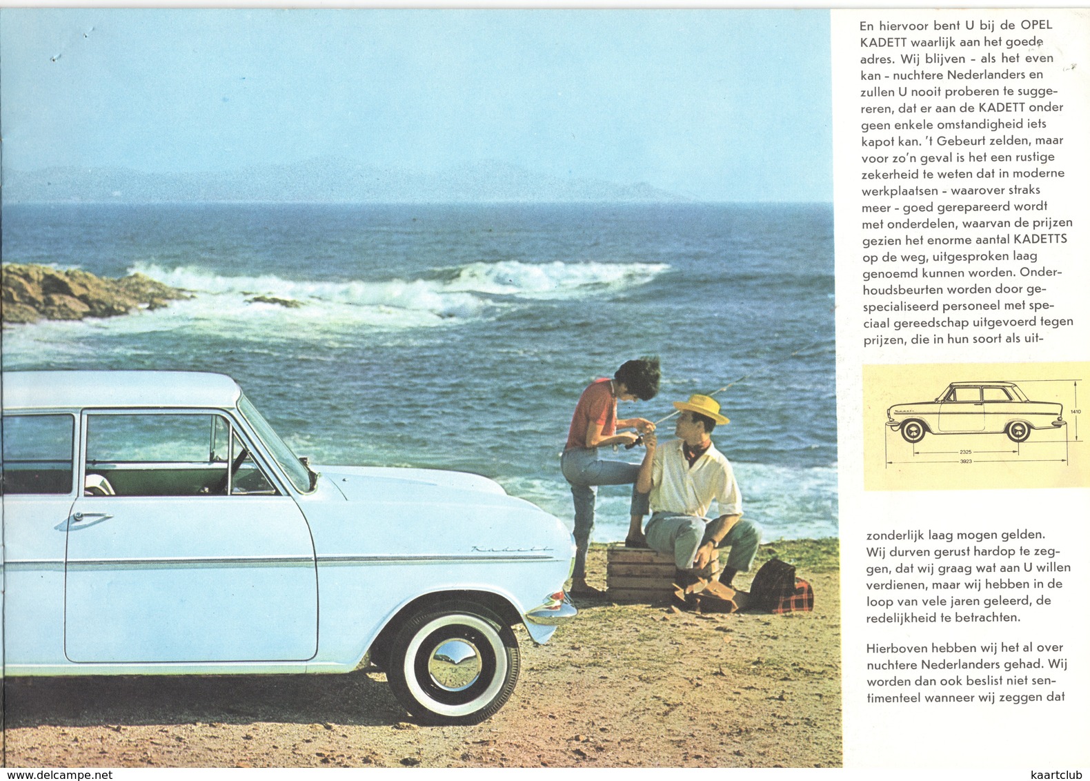 Folder: OPEL KADETT A  - Sedan, Coupé & Caravan 1100 - RIVA N.V.,1965 - Amsterdam / 's-Gravenhage (12 Scans) - Auto/moto