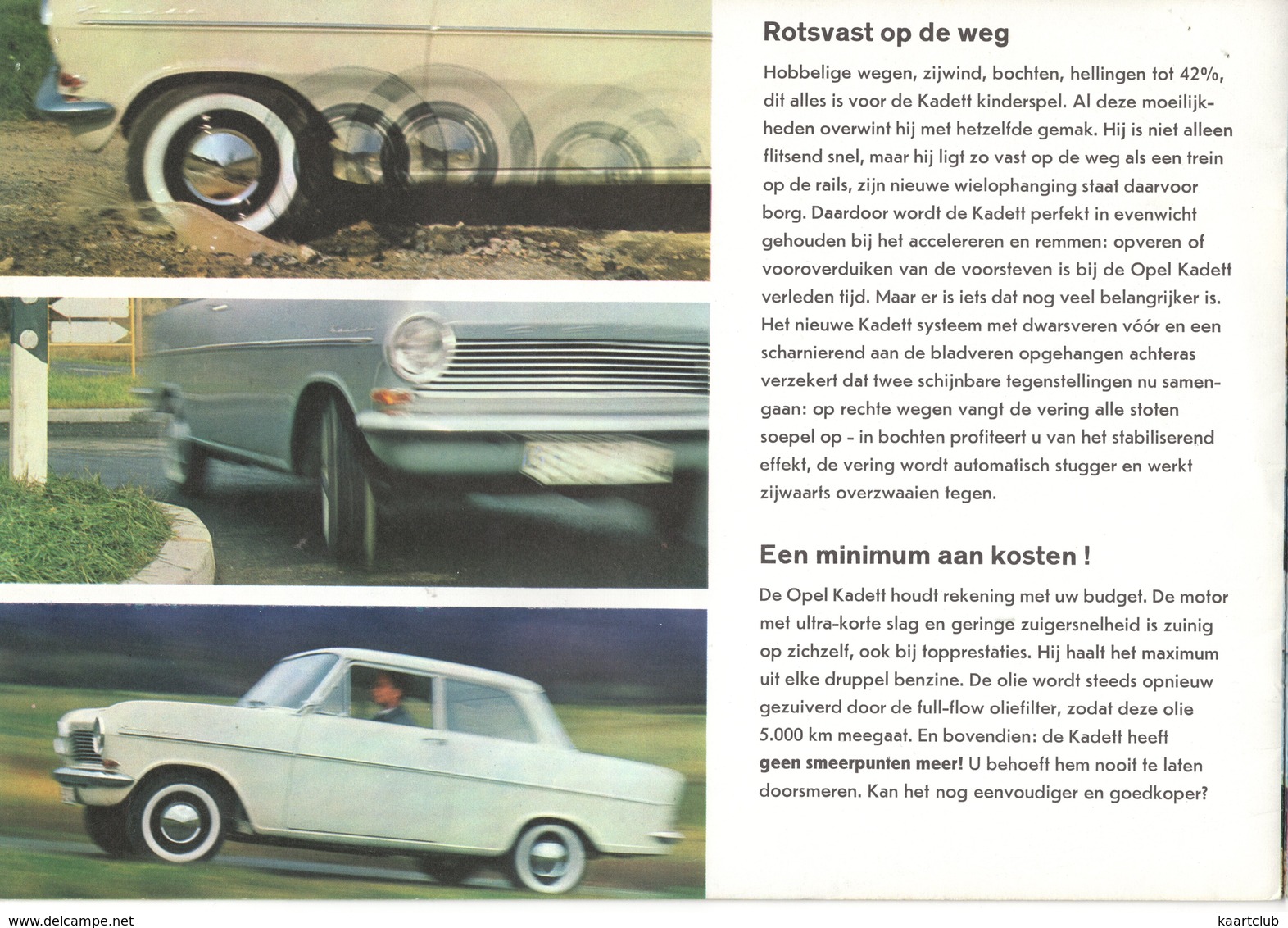 Folder: OPEL KADETT A  - Sedan, Coupé & Caravan 1100 - RIVA N.V.,1965 - Amsterdam / 's-Gravenhage (12 scans)