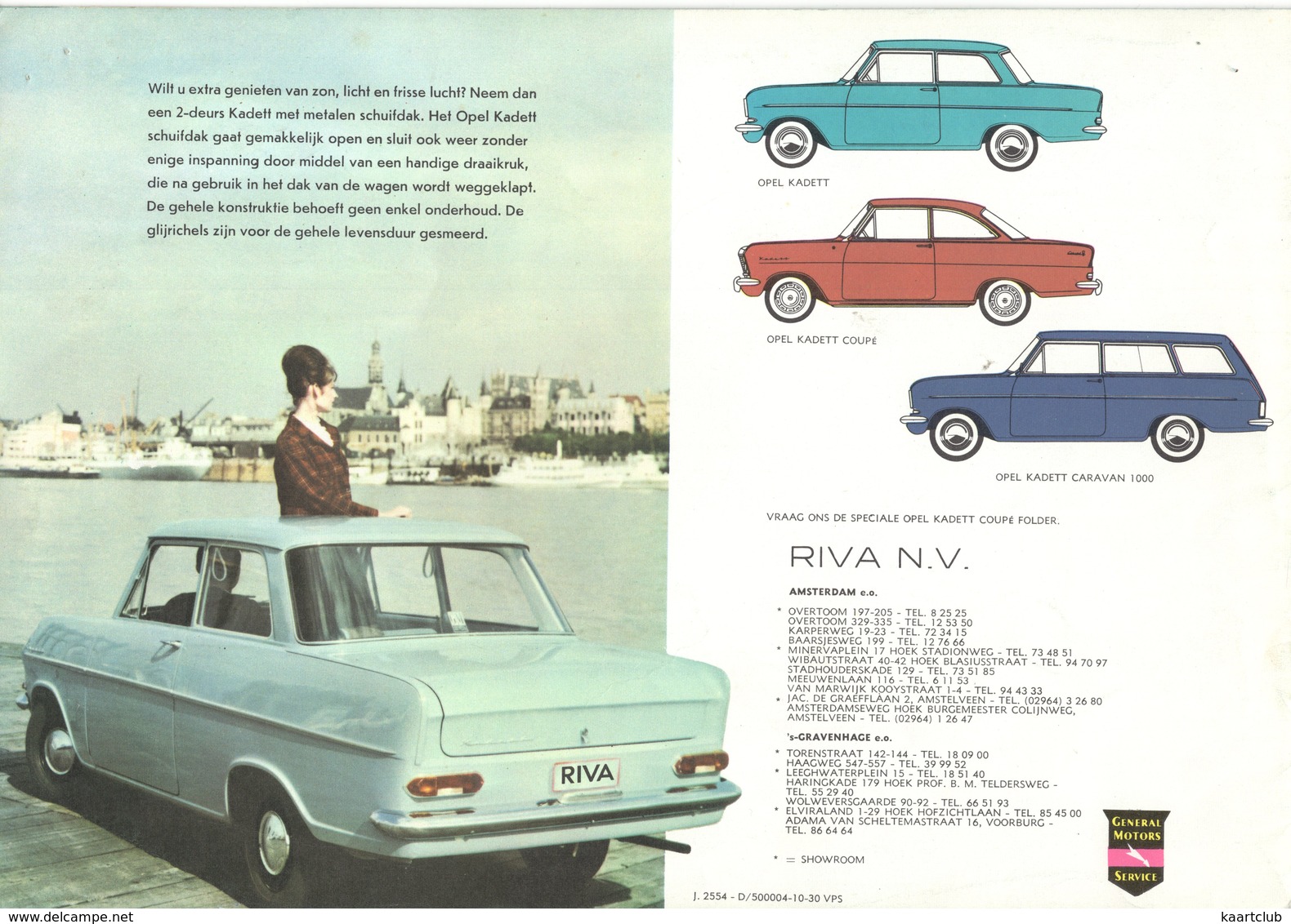 Folder: OPEL KADETT A  - Sedan, Coupé & Caravan 1100 - RIVA N.V.,1965 - Amsterdam / 's-Gravenhage (12 scans)