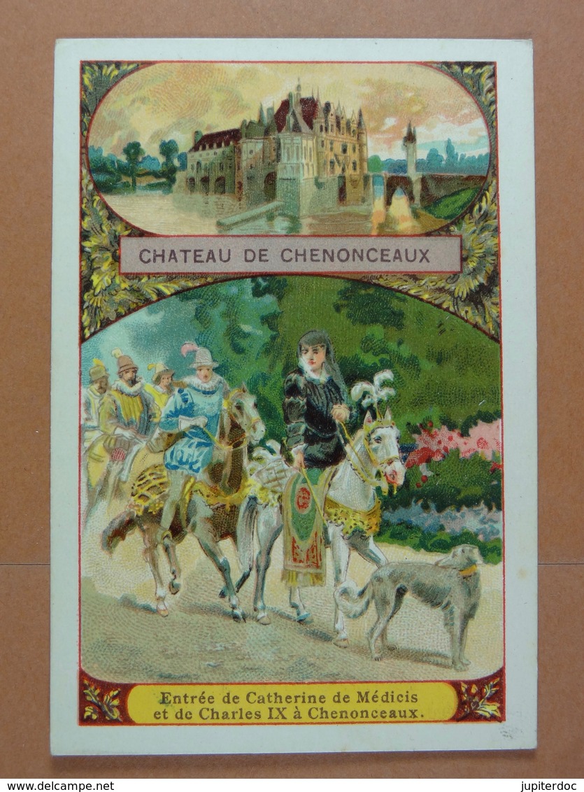 Vin De Vial (10,5 Cm X 7,2 Cm) (historique Au Verso) Château De Chenonceaux Entrée De Catherine... /12/ - Autres & Non Classés
