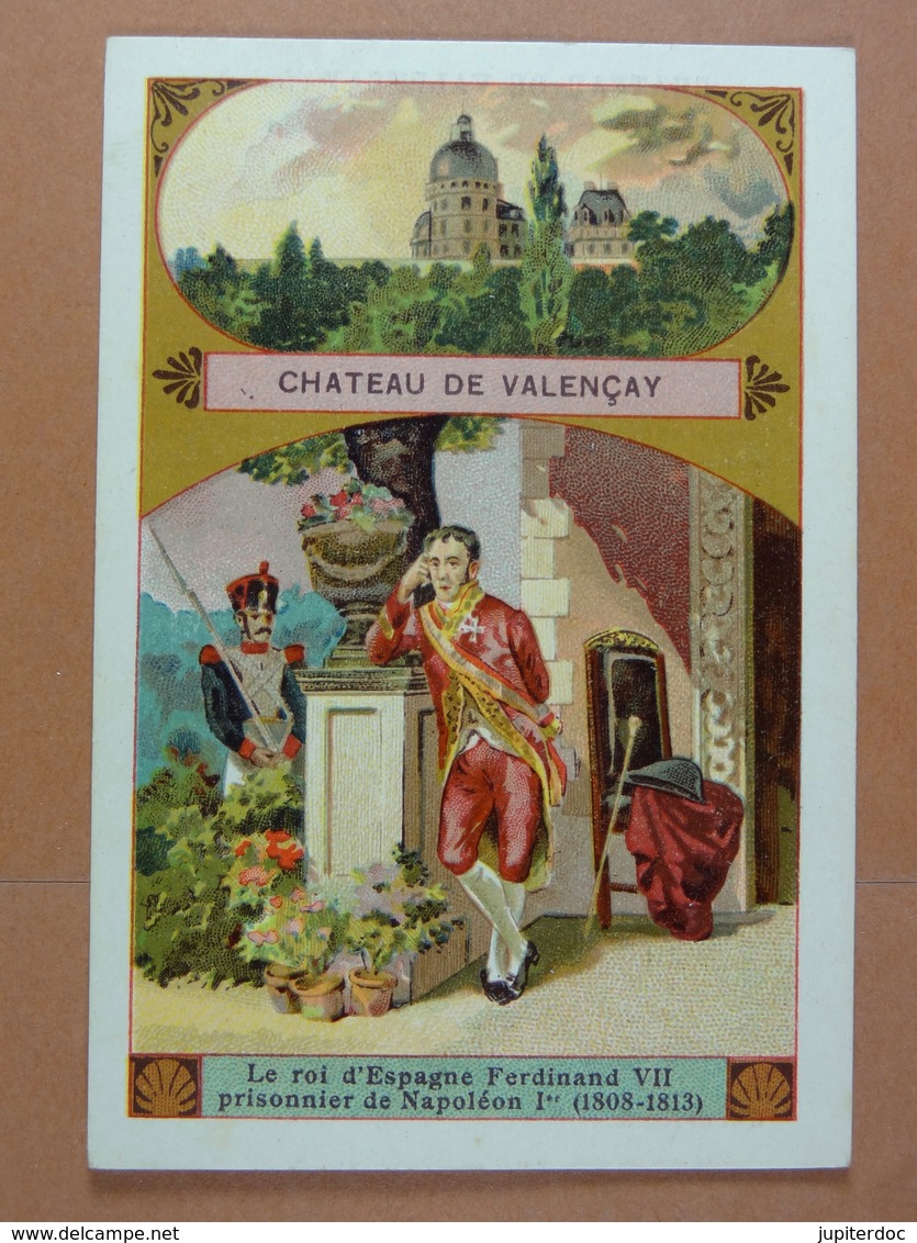 Vin De Vial (10,5 Cm X 7,2 Cm) (historique Au Verso) Château De Valençay Le Roi D'Espagne... /15/ - Autres & Non Classés