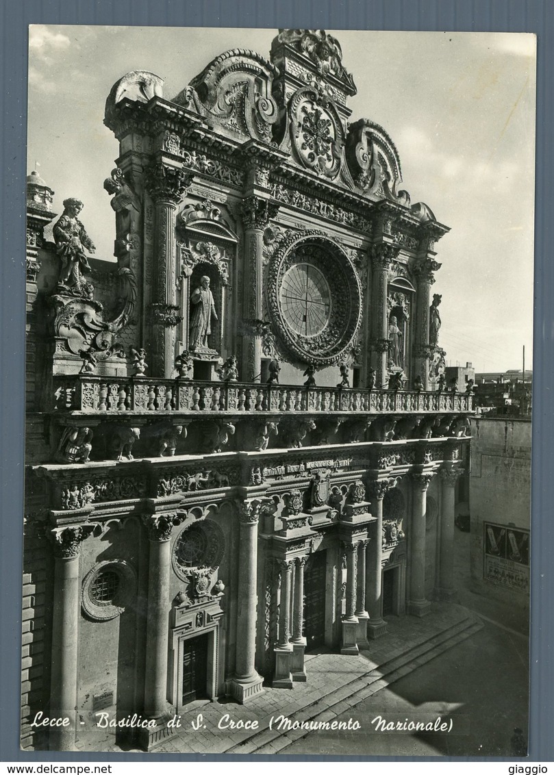 °°° Cartolina - Lecce Basilica Di S. Croce Viaggiata °°° - Lecce