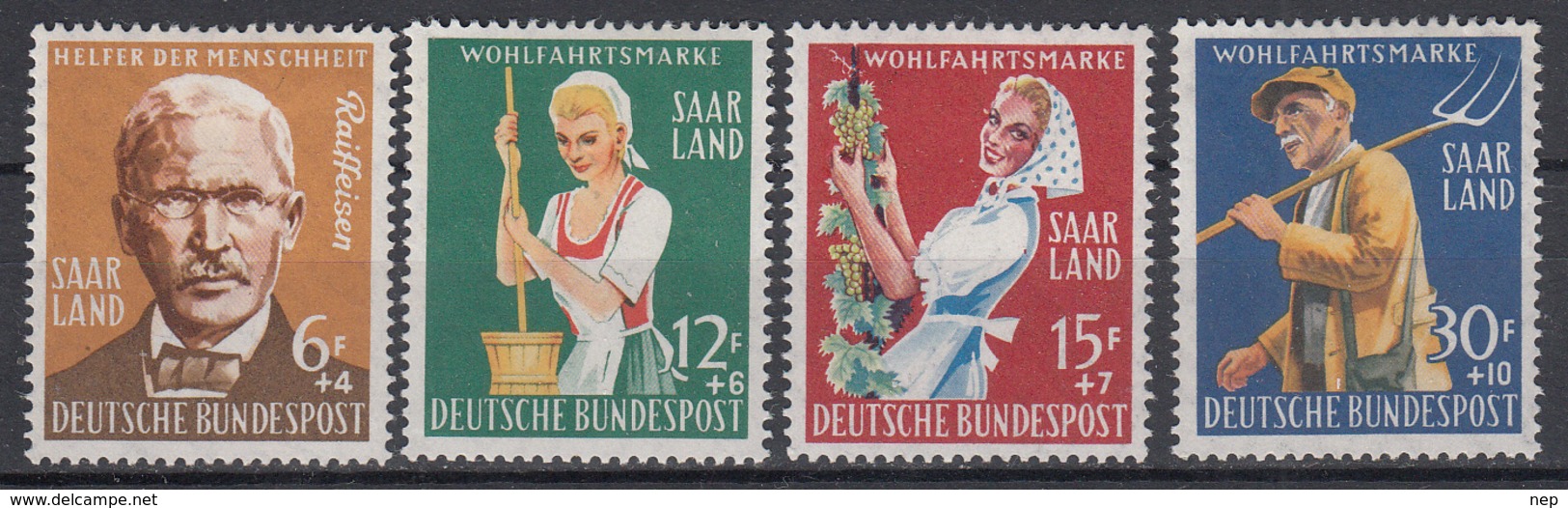 SAAR - Michel - 1958 - Nr 441/44 - MH* - Neufs