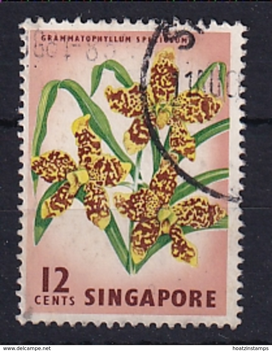 Singapore: 1962/66   Pictorial - Marine Life, Flowers, Birds   SG70    12c    Used - Singapur (1959-...)