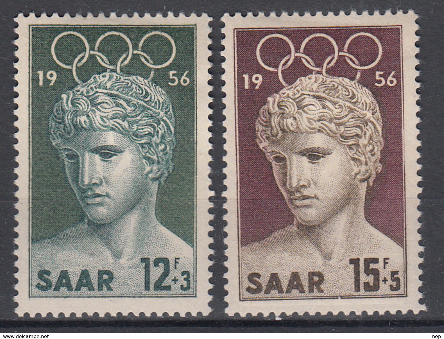 SAAR - Michel - 1956 - Nr 371/72 - MH* - Oblitérés