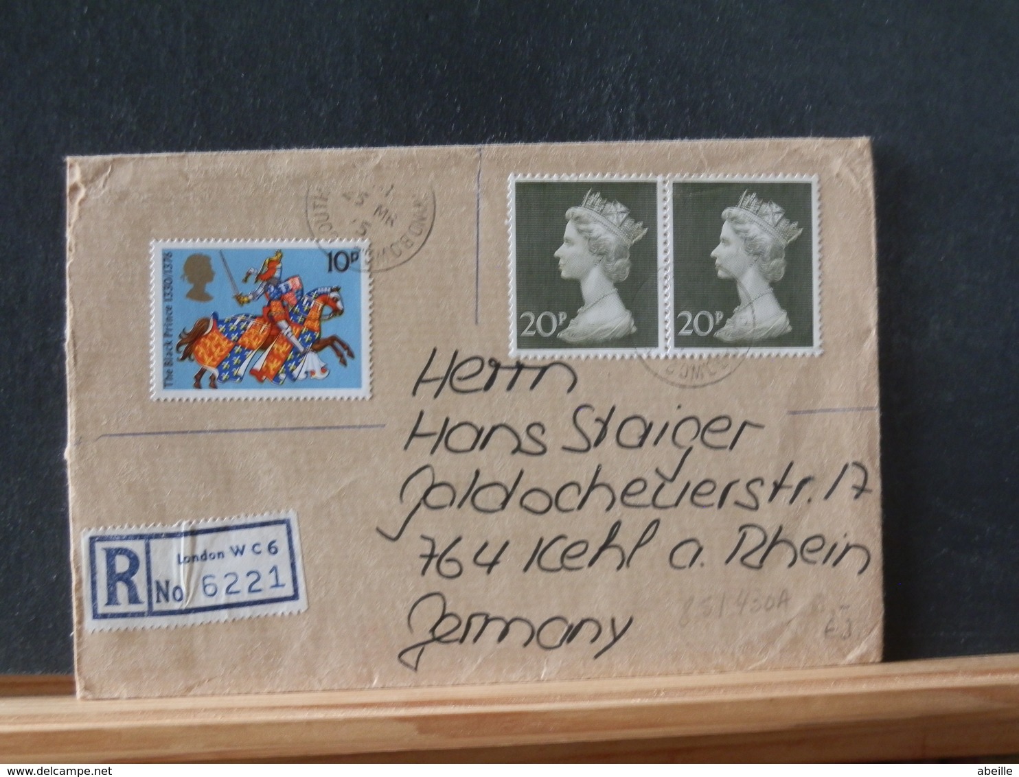 85/430A REGISTRED LETTER TO GERMANY - Storia Postale