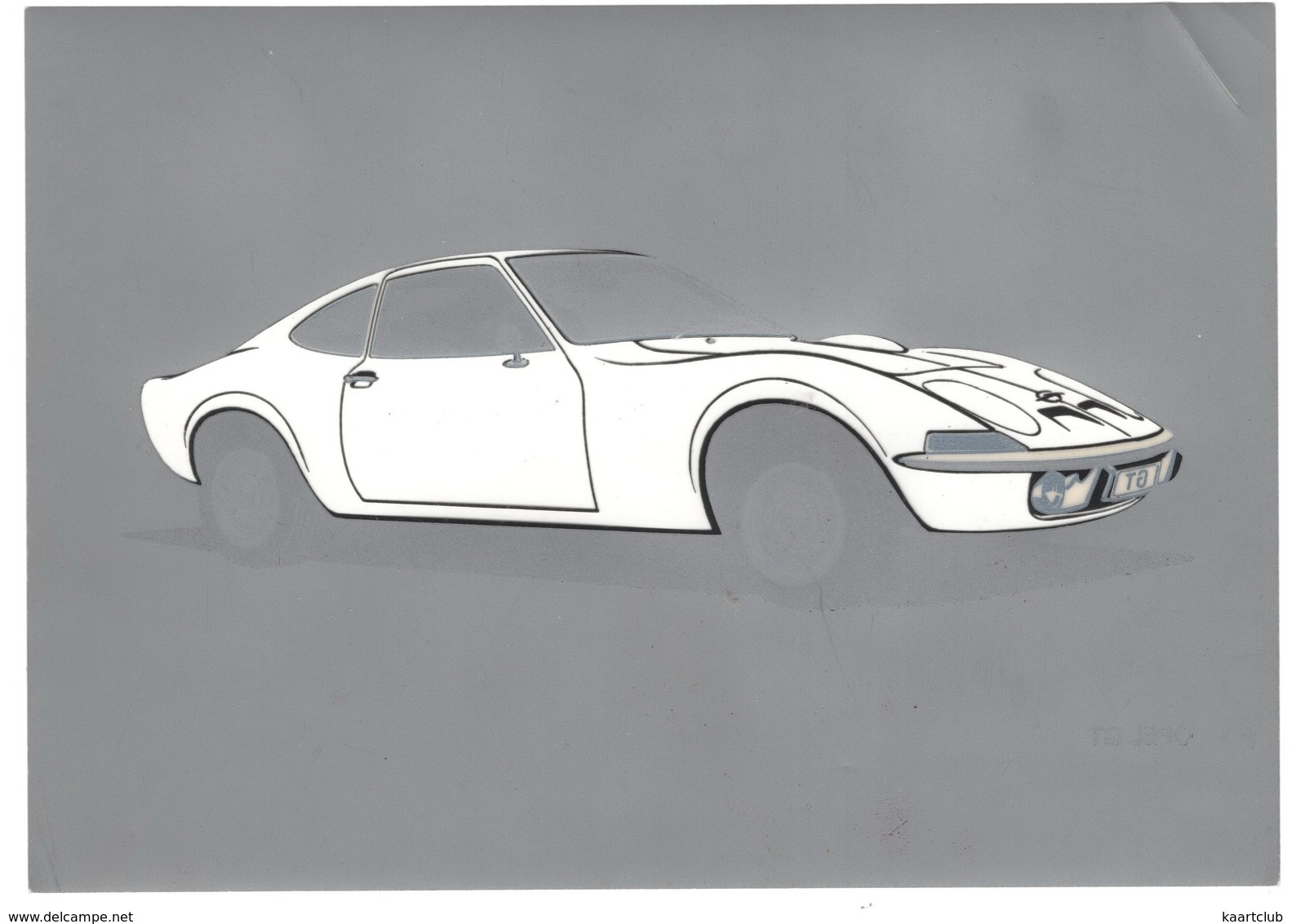 OPEL GT -  (19 Cm X 13,5 Cm) - Auto's