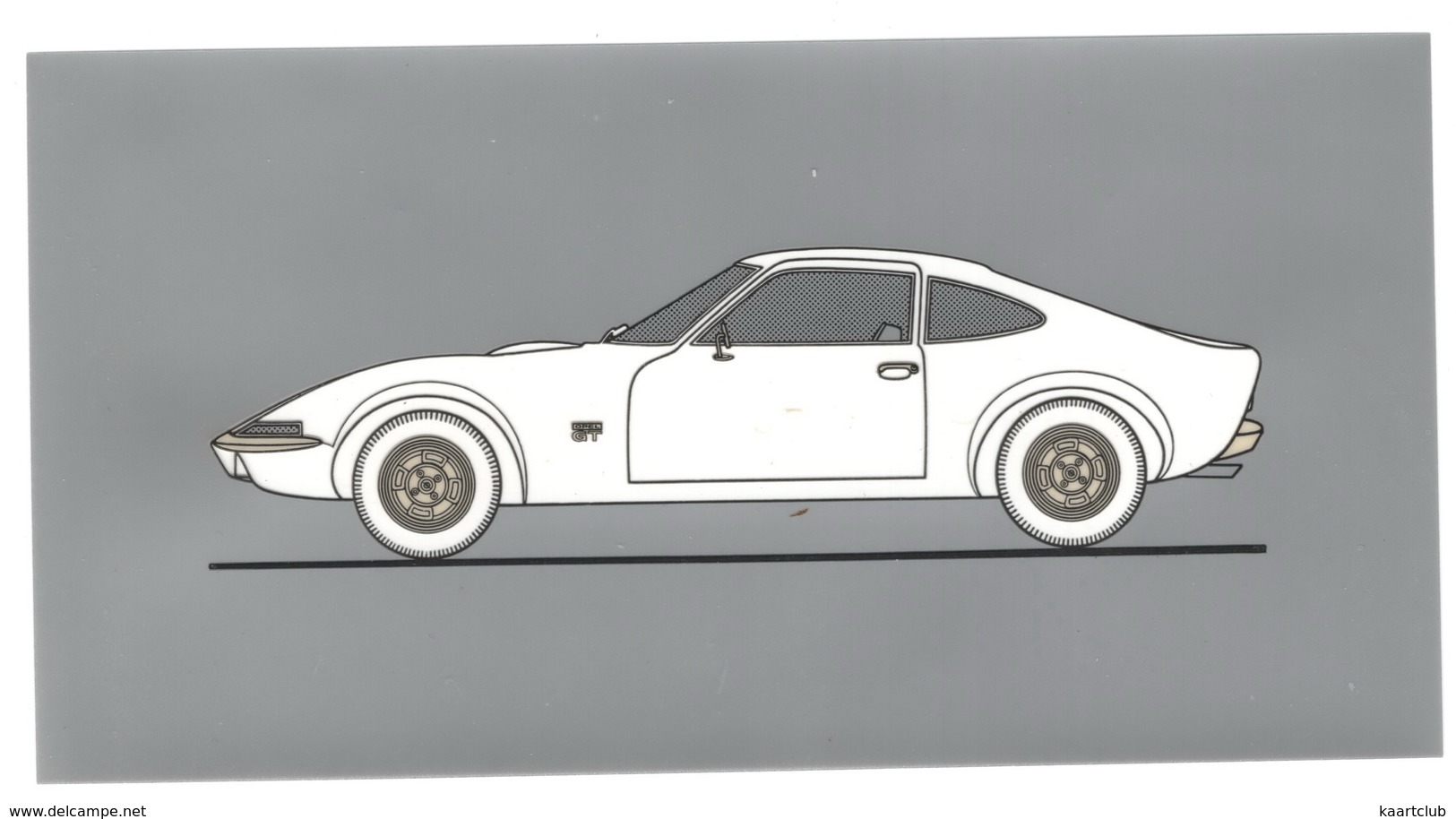 OPEL GT -  (18,5 Cm X 9,5 Cm) - Auto's