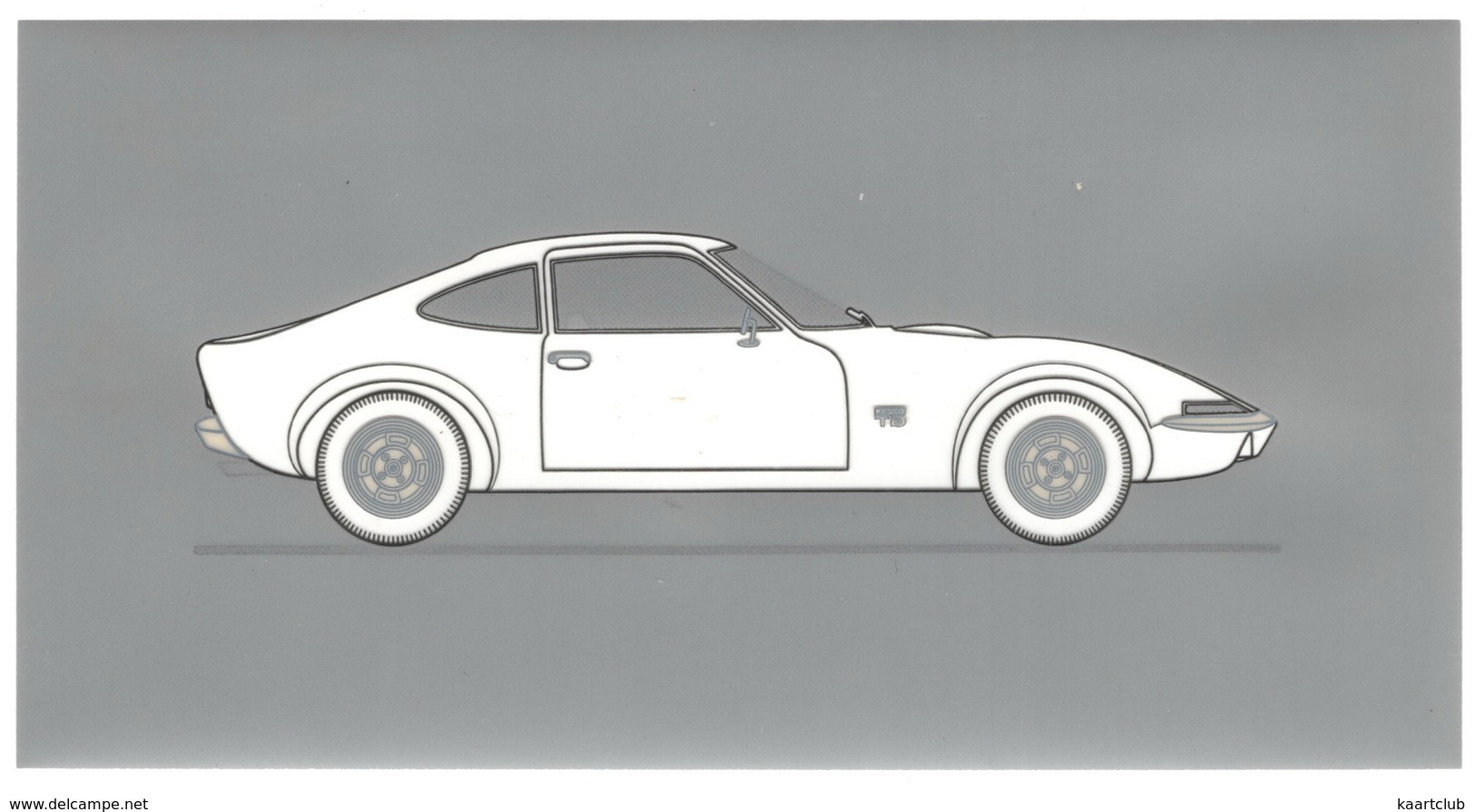 OPEL GT -  (18,5 Cm X 9,5 Cm) - Auto's