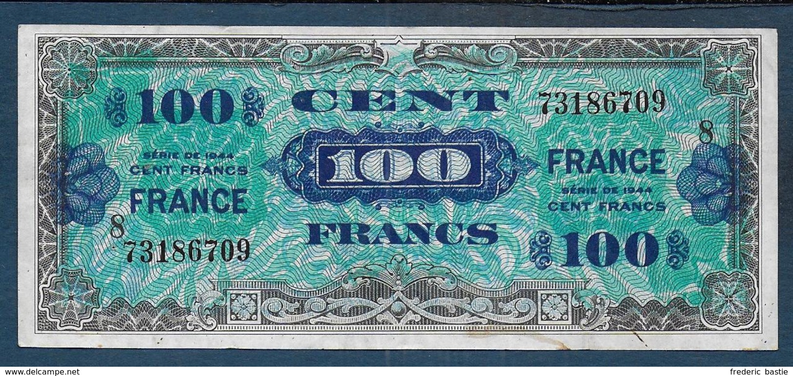 BILLET De  100 F  De 1944 - Série 8 - 1945 Verso France