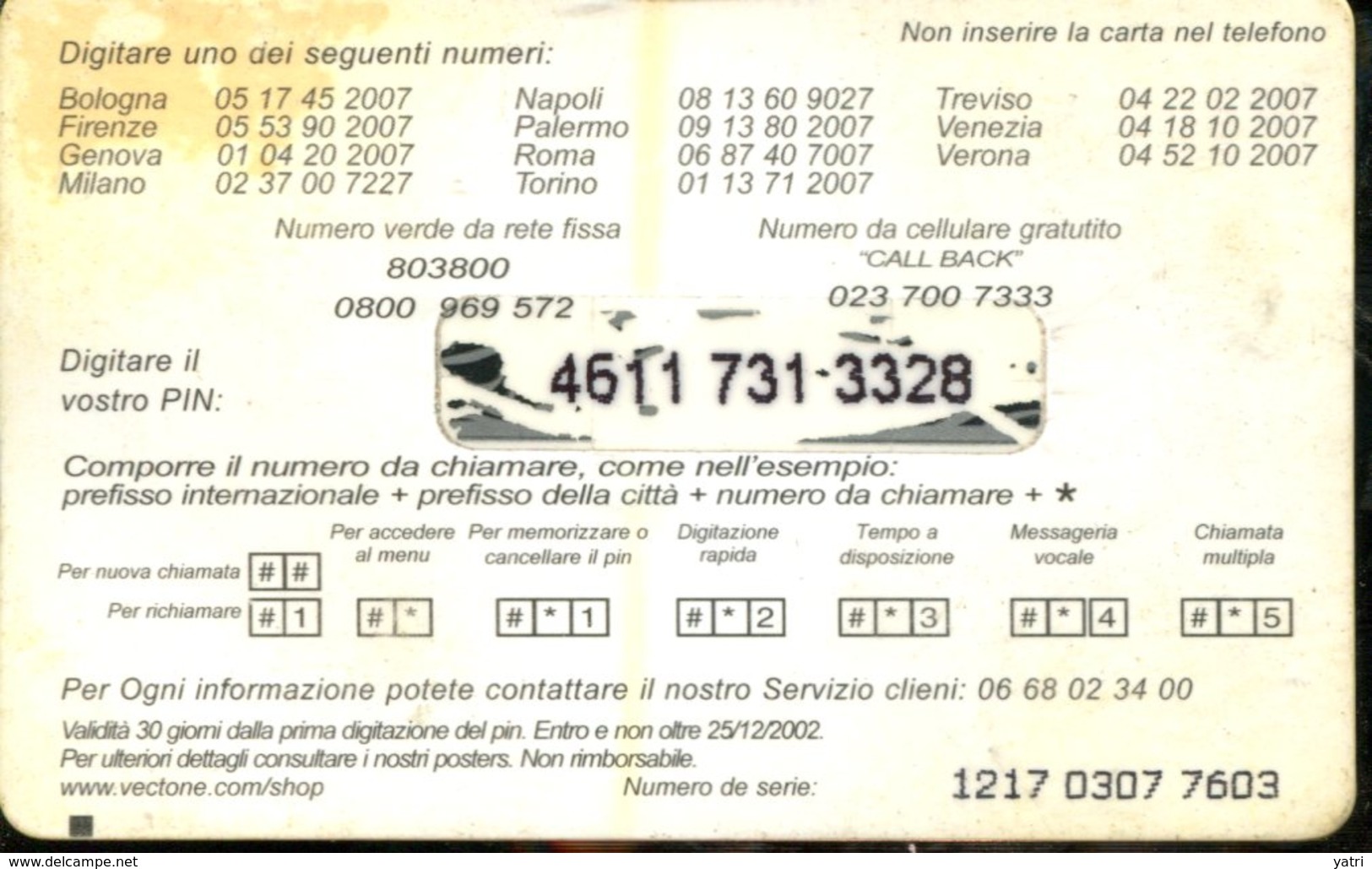 Carta Prepagata Vectone - Schede GSM, Prepagate & Ricariche