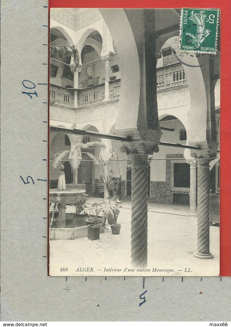 CARTOLINA VG ITALIA - ALGER ALGERI - Interieur D'une Maison Mauresque - 9 X 14 - 1908 - Algeri