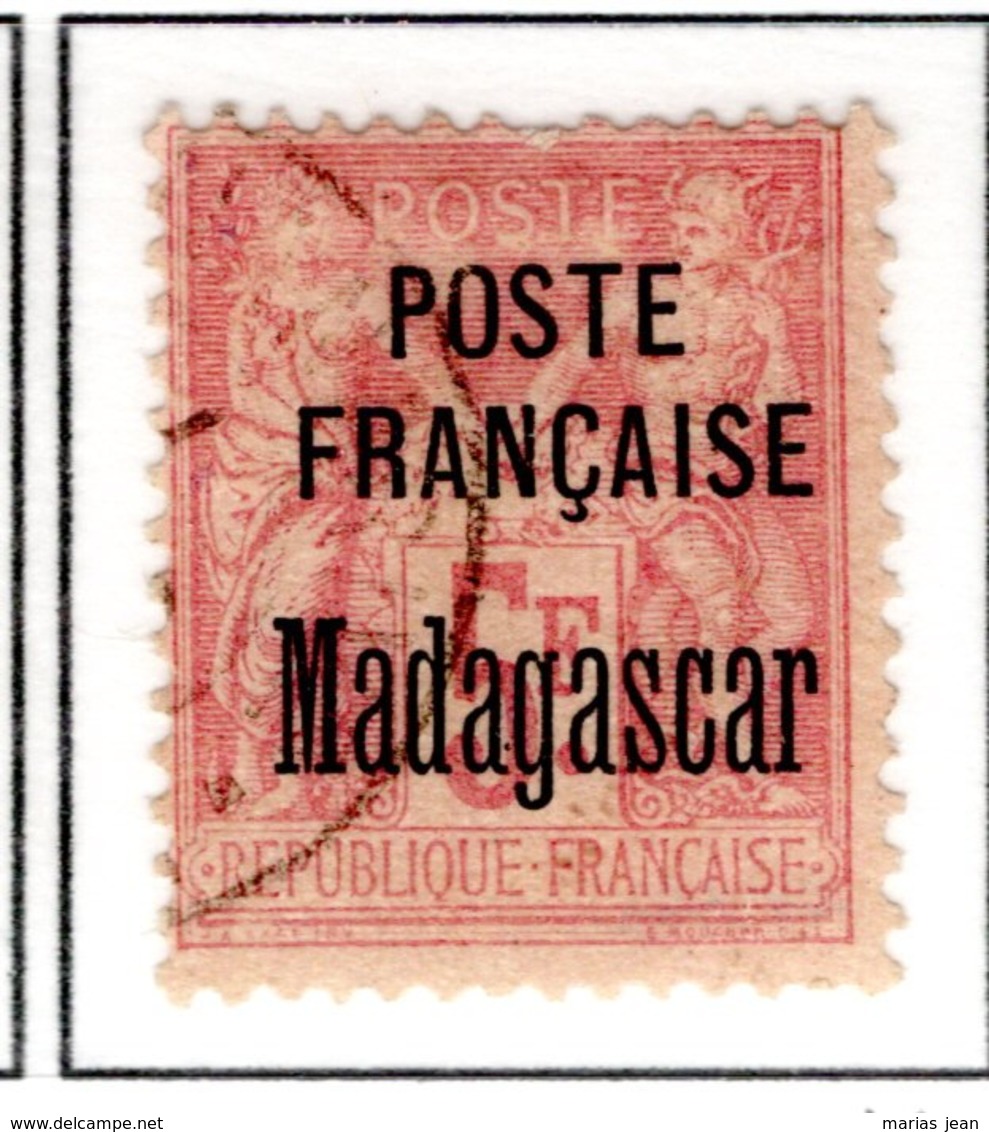 Ex Colonies Françaises Madagascar Poste 22 Qualité Oblitéré - Oblitérés