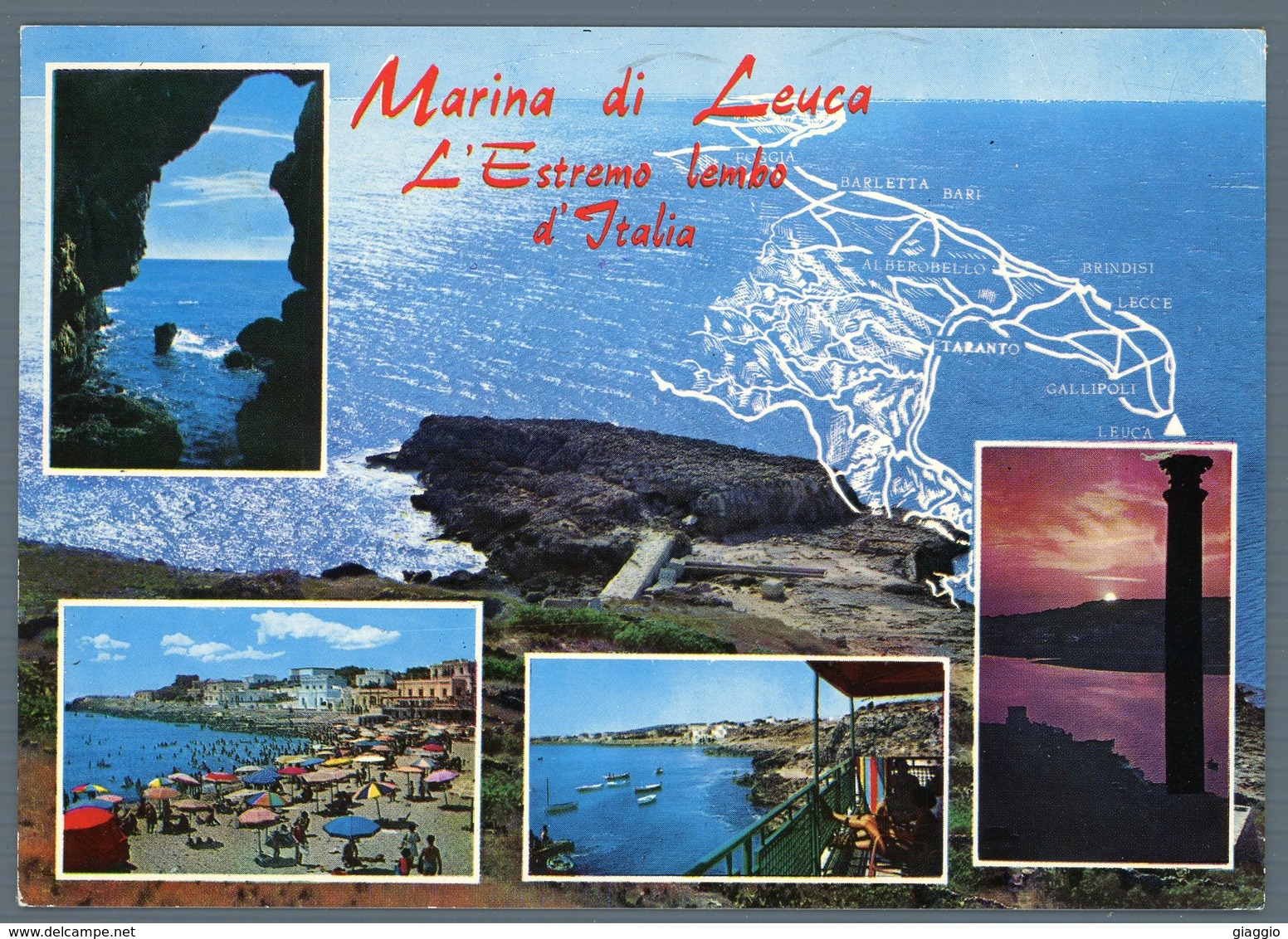 °°° Cartolina - Marina Di Leuca Vedute Viaggiata °°° - Lecce