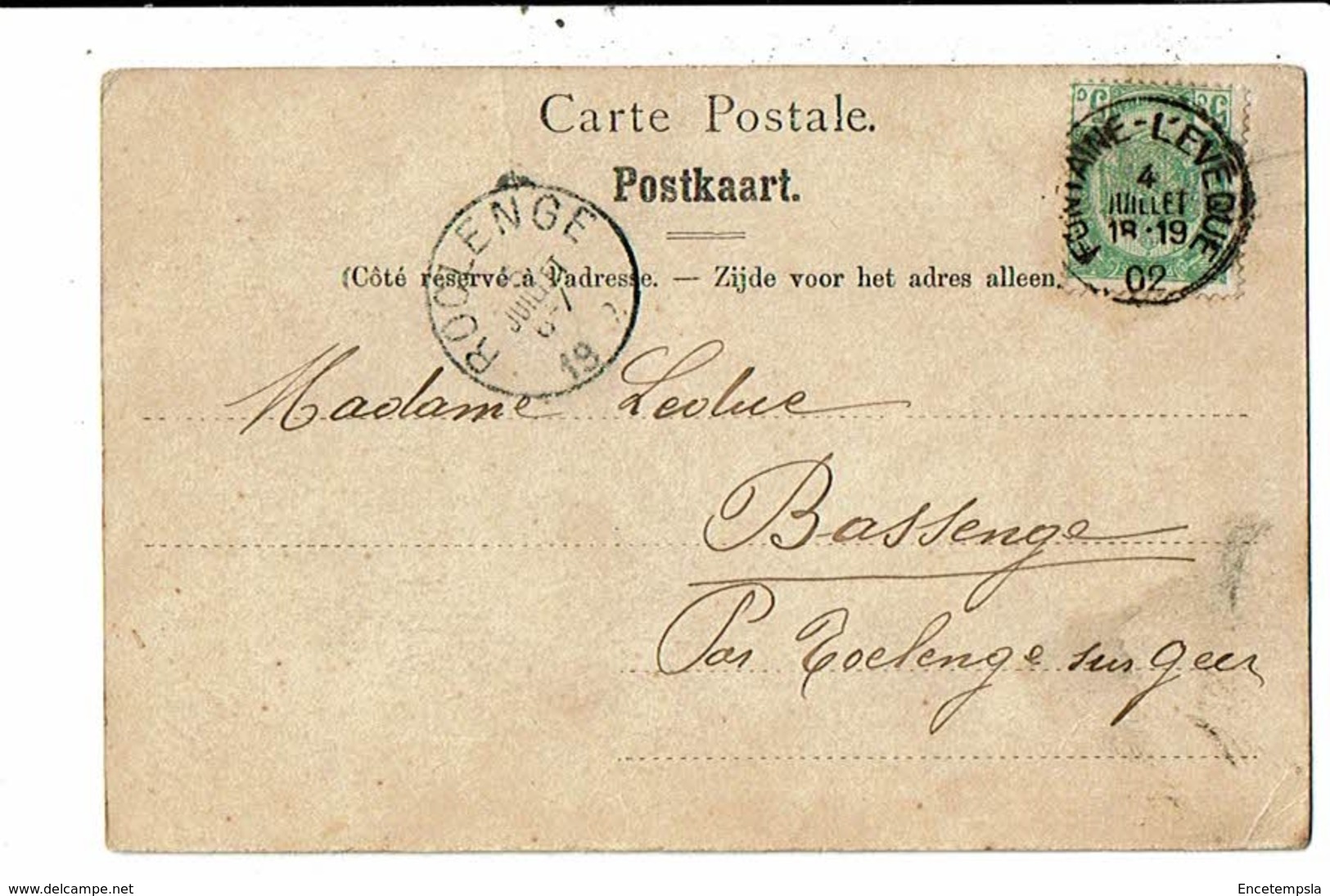 CPA-Carte Postale-Belgique- Thuin Ruine De L'abbaye D'Aulne-Nef Latérale -1909 VM13322 - Thuin