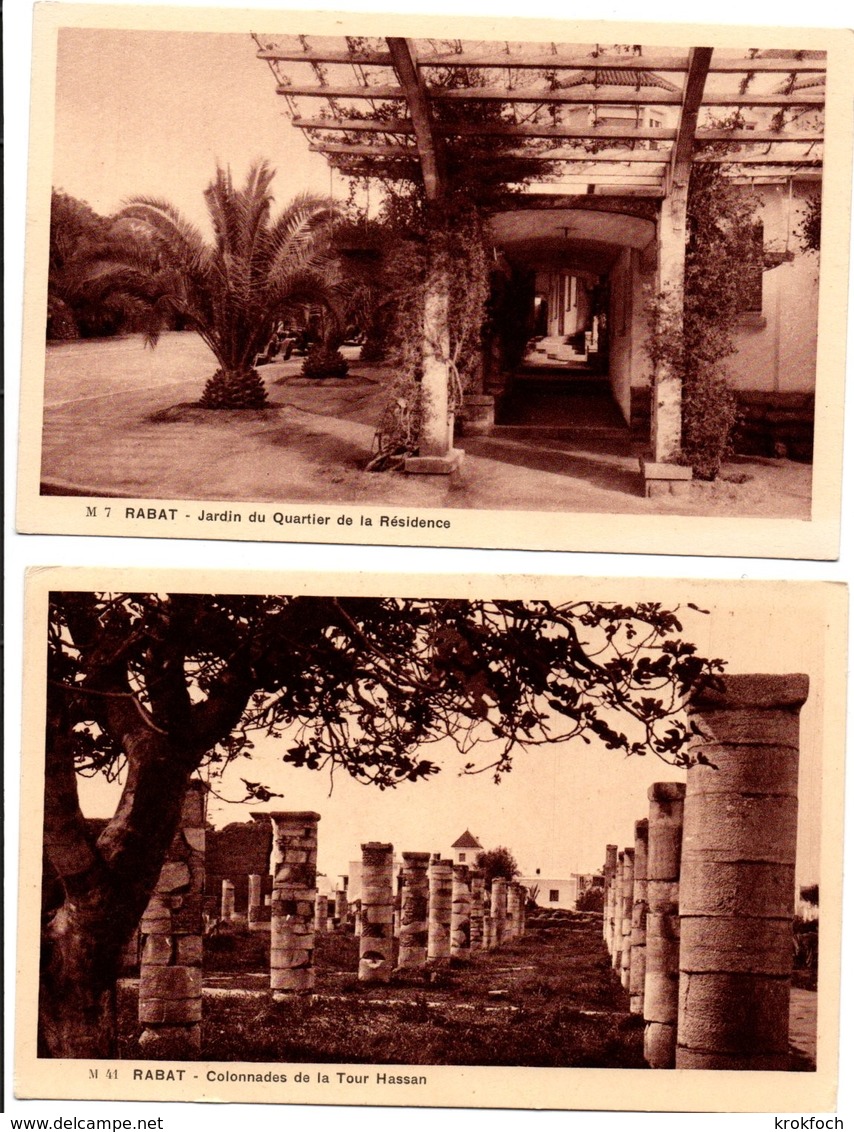 Rabat - Jardin De La Résidence & Colonnades - M 7 & M 41 - Edit. Braun Cousin - Rabat