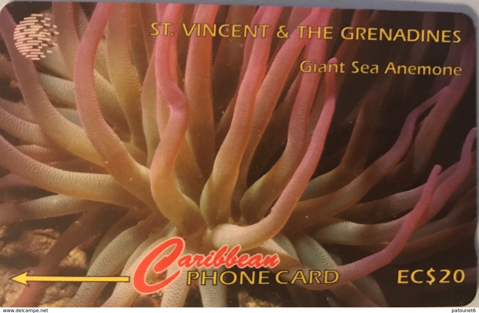 St. VINCENT § LES GRENADINES  -  Phonecard  -  Cable %  Wireless  -  EC$20 - St. Vincent & The Grenadines