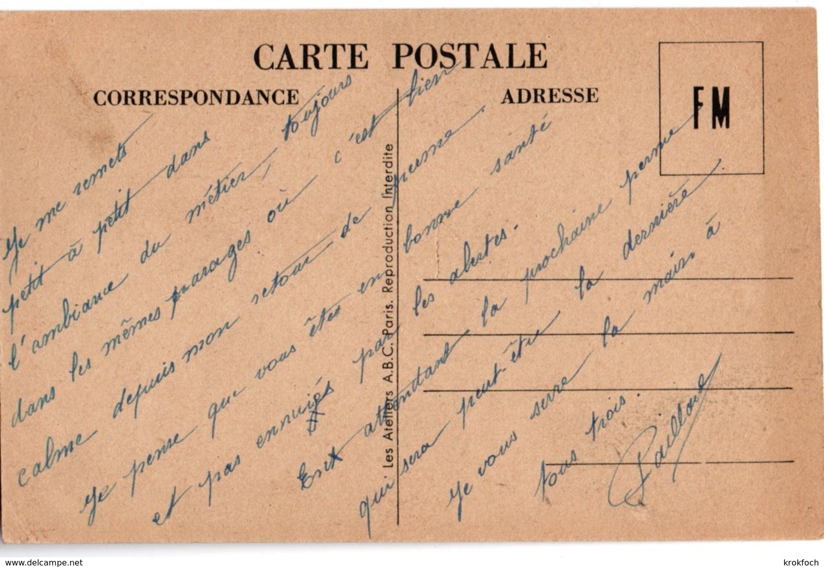 CPFM ABC 1940 - La Visite Au Front - Médecine Militaire - Lettres & Documents