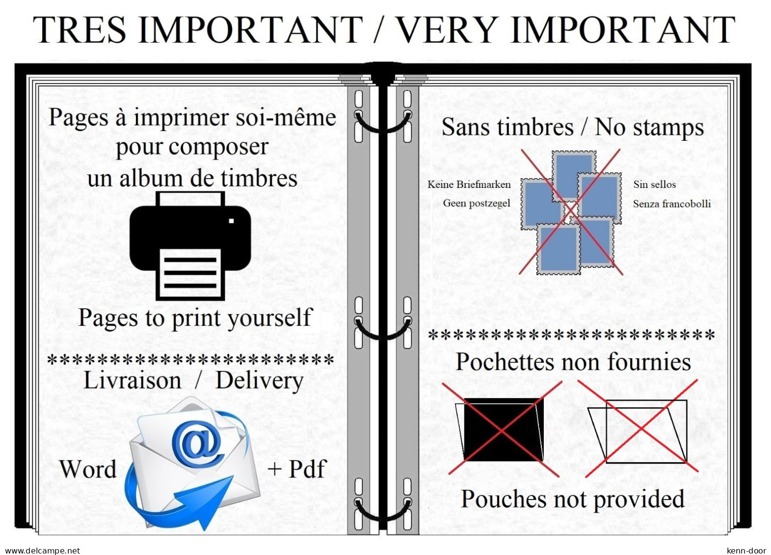 OUBANGUI CHARI  Album De Timbres à Imprimer  EDITION 2023 - Autres & Non Classés