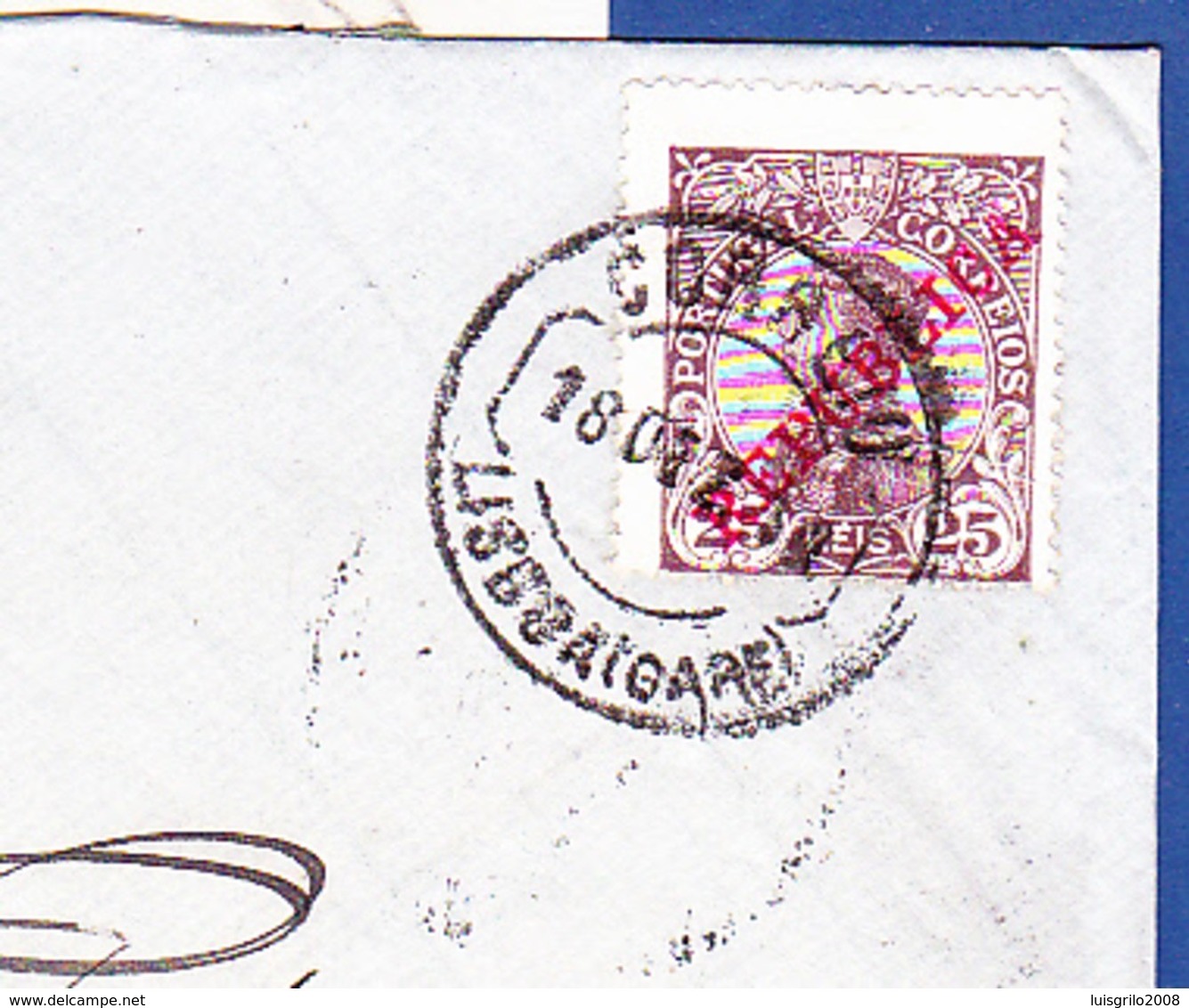 Cover + Letter - Lisboa Central To Guarda, Portugal / Perfect Cancel - Lisboa (Gare) Dez.1910 - Cartas & Documentos