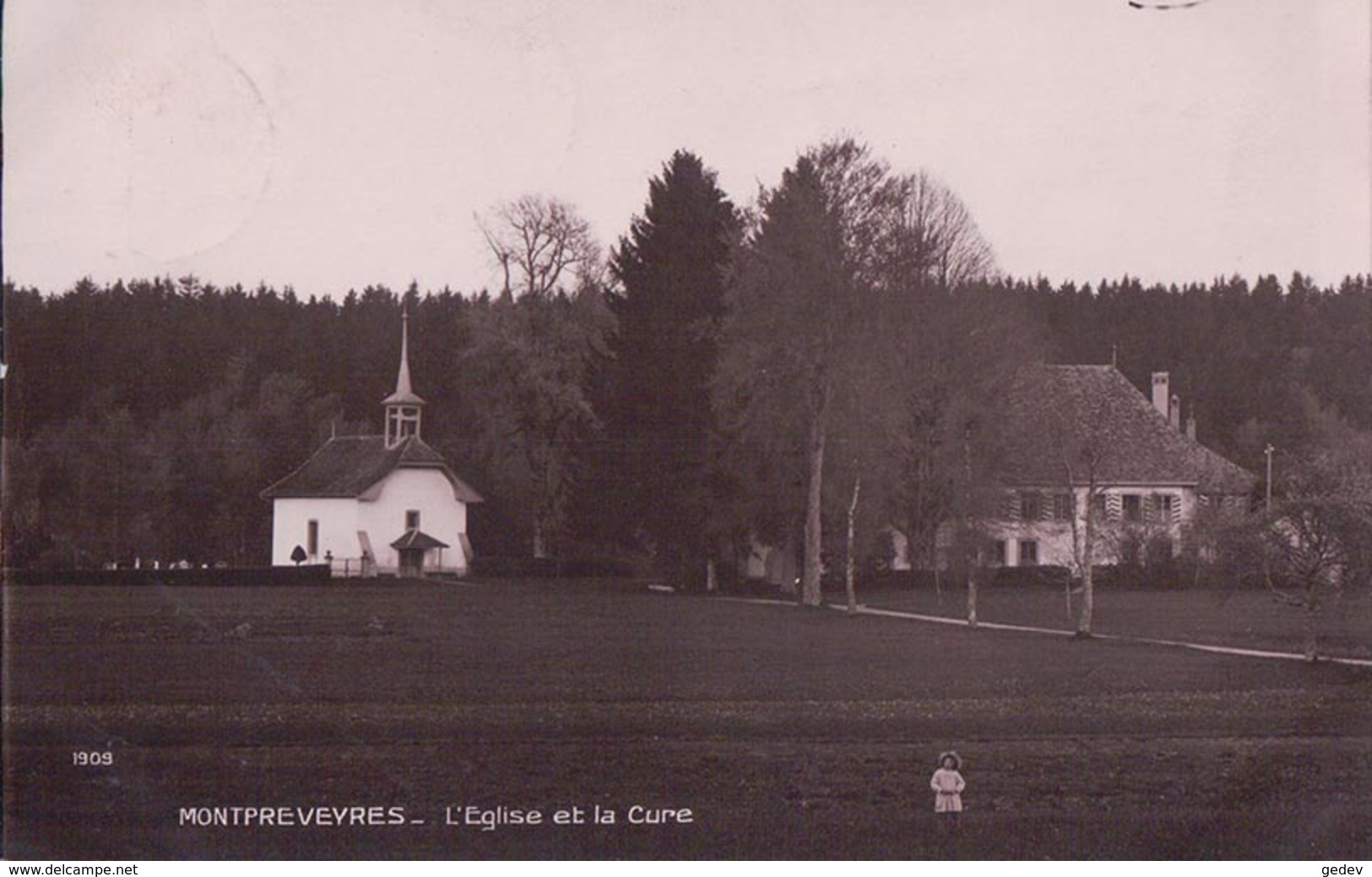 Montpreveyres VD, Eglise Et Cure (1909) - Montpreveyres