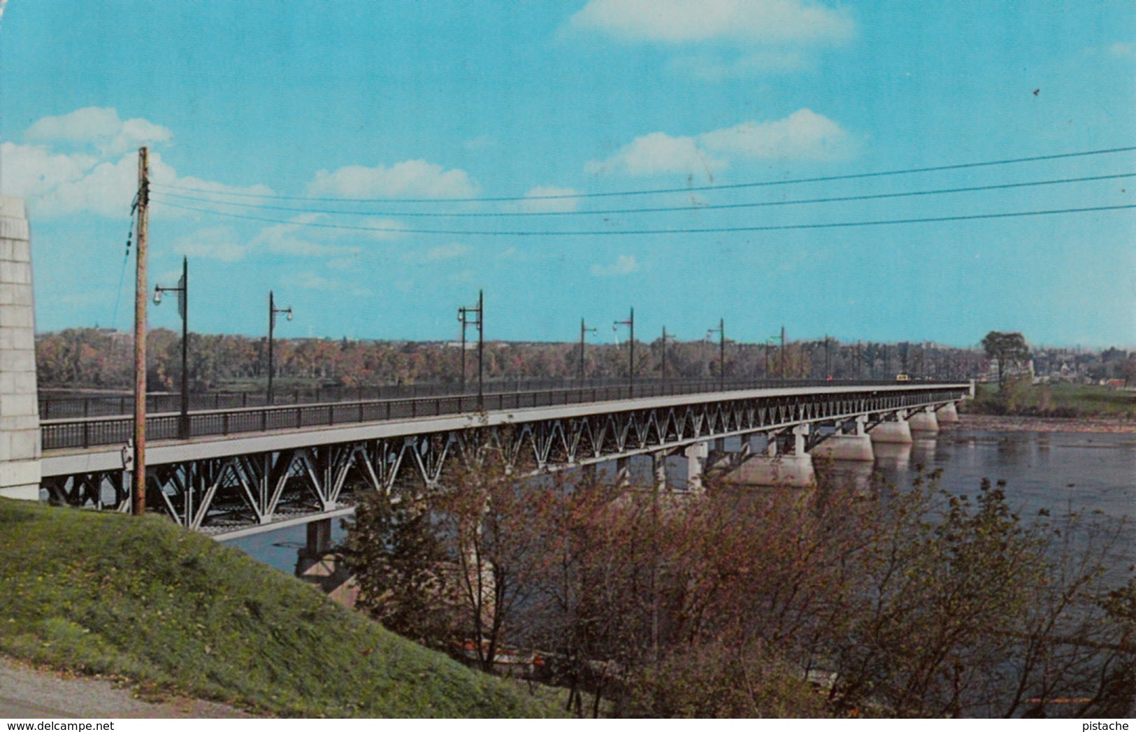 Trois-Rivières Cap-de-la-Madeleine Mauricie - Pont Duplessis Bridge - Written 1962 - 2 Scans - Trois-Rivières