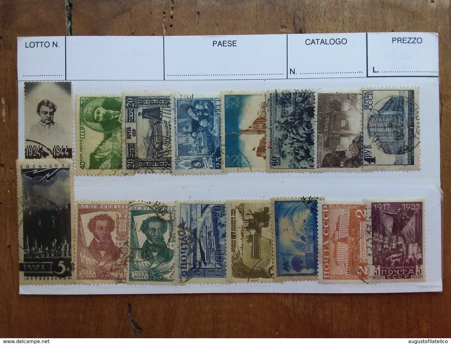 RUSSIA - Lotticino Anni '30/'40 Timbrati + Spese Postali - Usati