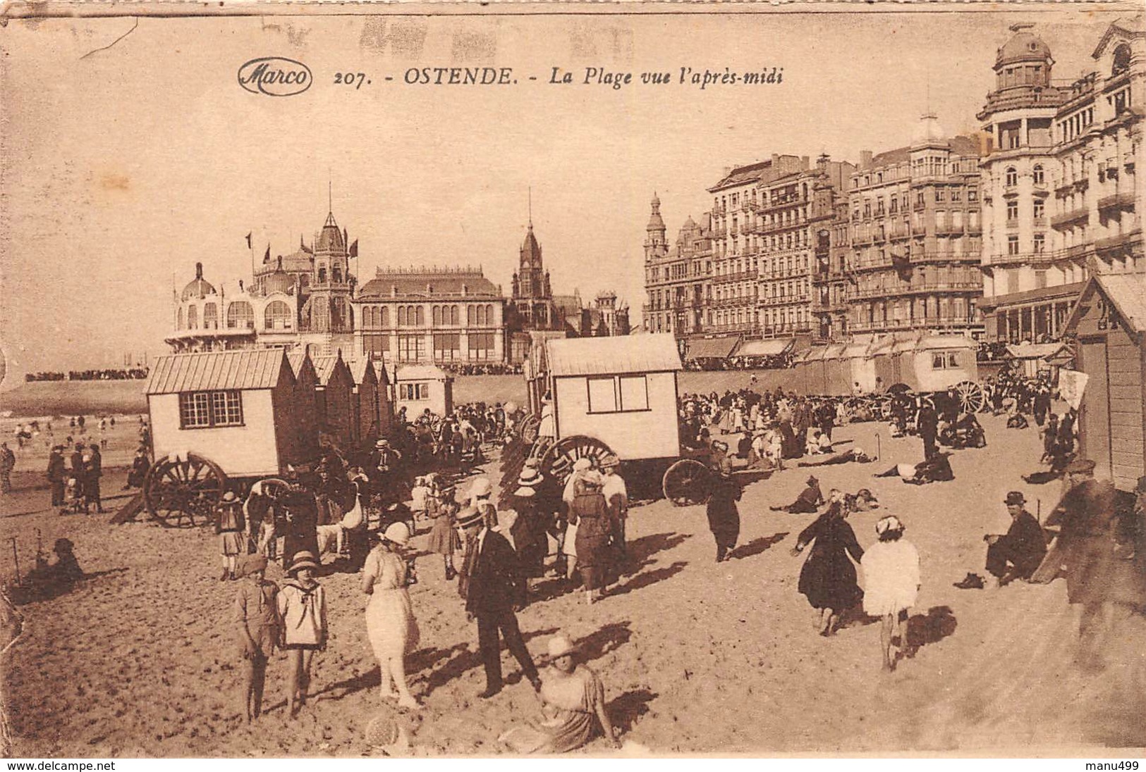 Ostende - La Plage Vue L'après-midi - Oostende