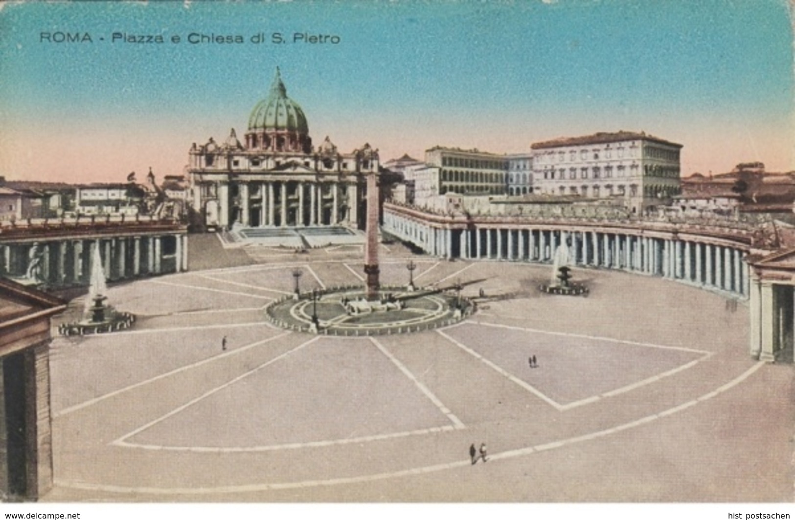 (644) AK Rom, Vatikan, Petersplatz, Petersdom, Vor 1945 - Vatikanstadt