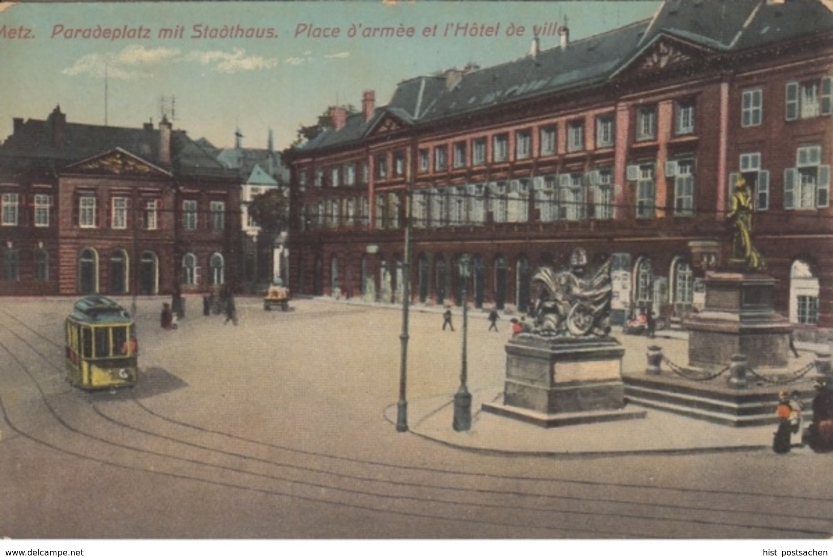 (1826) AK Metz, Lothringen, Paradeplatz, Rathaus, Vor 1945 - Lothringen