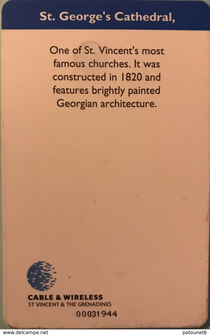 St. VINCENT § LES GRENADINES  -  Phonecard -  Cable %  Wireless  -  EC$40 - St. Vincent & Die Grenadinen