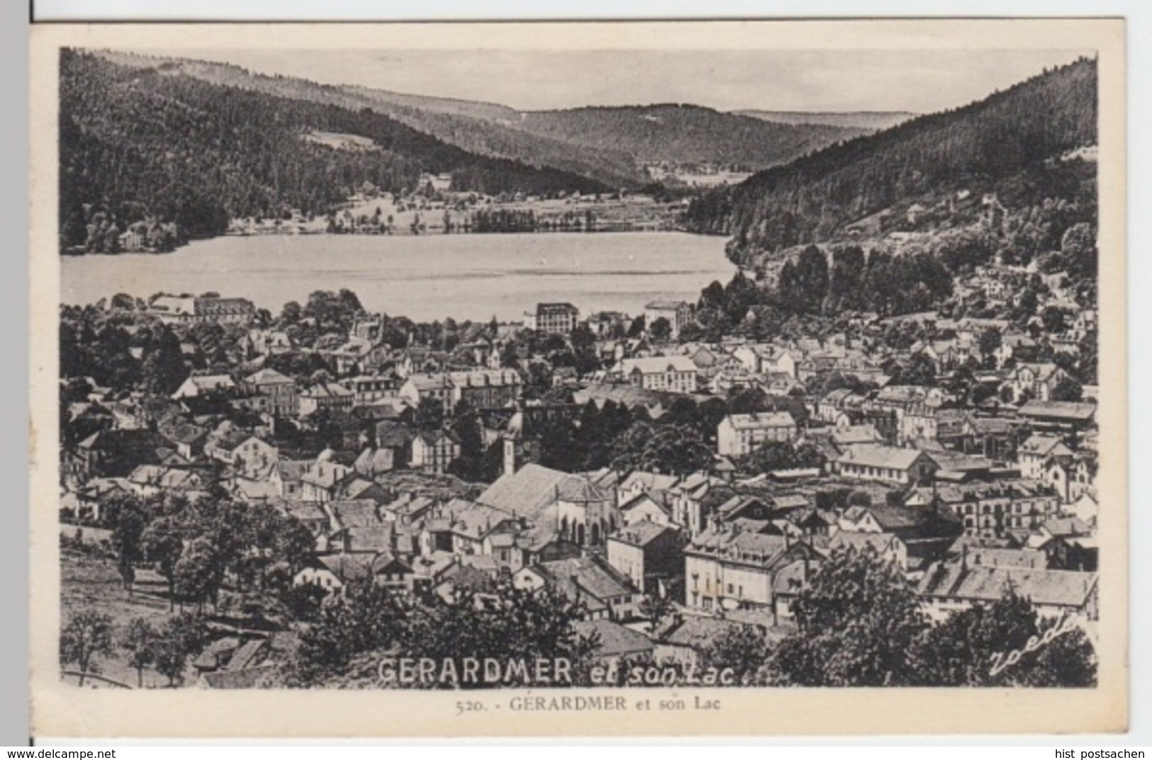 (2230) AK Gerardmer, Gerdsee, Vogesen, Panorama, See 1939 - Lothringen