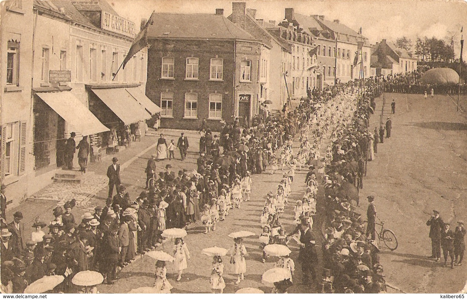 Trazegnies Inauguration De L'hôtel Communal Souvenir Des Fêtes 11 Mai 1913 ( Lot De 4 Cartes) - Autres & Non Classés