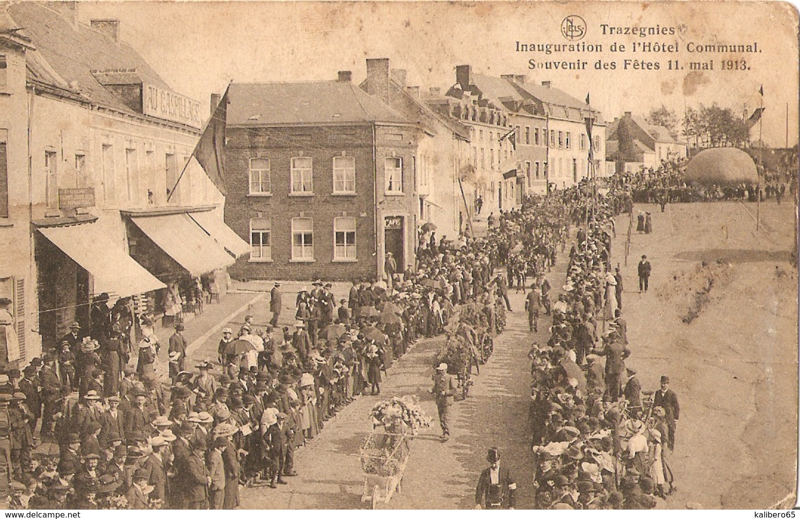 Trazegnies Inauguration De L'hôtel Communal Souvenir Des Fêtes 11 Mai 1913 ( Lot De 4 Cartes) - Autres & Non Classés