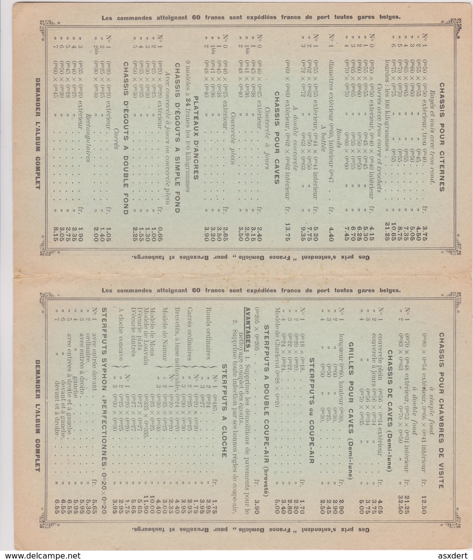 Belgique Préo. Bruxelles 1912 S/ Pub. Camus & Cie. Carrelages-Ceramiques-Carreaux Pavés De Luxe. TB. - Rolstempels 1910-19