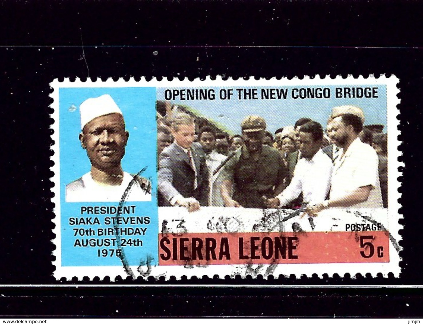 Sierra Leone 437 Used 1975 Issue  2019 SCV $15.00 - Sierra Leone (1961-...)