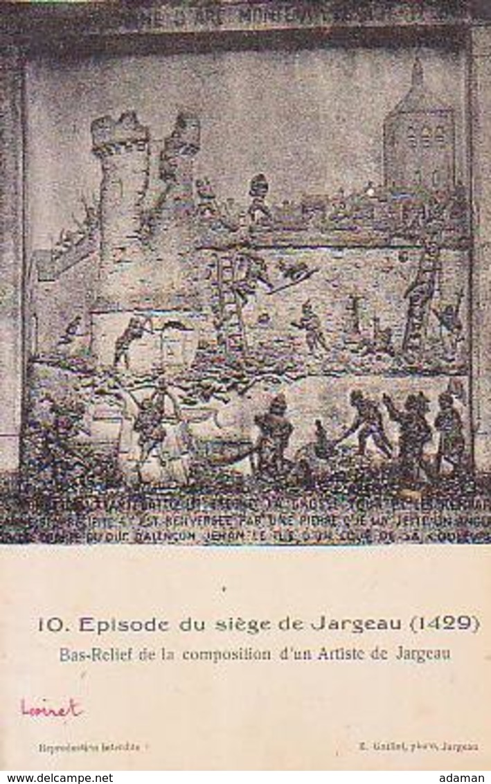 Loiret        640        Episode Du Siège De Jargeau.Bas Relief ........ - Jargeau